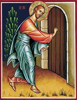 Icona di Gesù che bussa alla porta