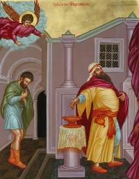 Icona del fariseo e del pubblicano