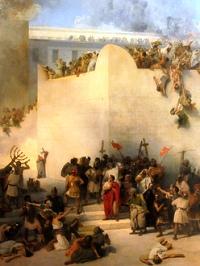 Francesco Hayez, La distruzione del Tempio di Gerusalemme, particolare