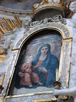 Immagine della Madonna custodita nella chiesa di Santa Maria della Luce, Roma