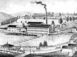 Rivoluzione industriale: impianto industriale negli Usa. Con l'avvento della rivoluzione industriale negli Stati Uniti, sorsero le prime fabbriche tessili.