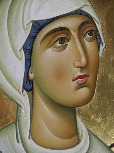 il volto di santa Lucia, icona di Giovanni Raffa e Laura Renzi