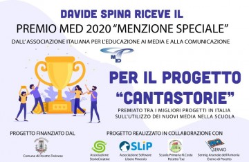 Davide Spina riceve il premio MED 2020 "Menzione Speciale"